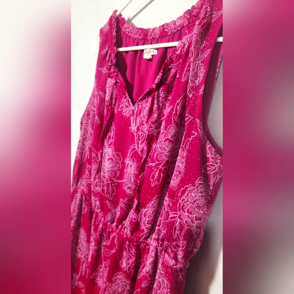 Merona Pink Sleeveless Midi Dress-Size XXL - Picture 8 of 14